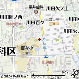京都信用金庫西山科支店周辺の地図