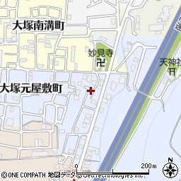 京都府京都市山科区大塚大岩30周辺の地図