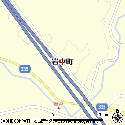 愛知県岡崎市岩中町周辺の地図