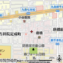 京都府京都市南区唐橋琵琶町32周辺の地図