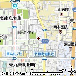 京都府京都市南区東九条西御霊町3周辺の地図