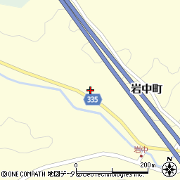 愛知県岡崎市岩中町松葉田周辺の地図