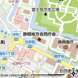 静岡地方法務局周辺の地図
