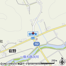 大阪府豊能郡能勢町宿野447-2周辺の地図