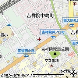 京都府京都市南区吉祥院中島町4周辺の地図