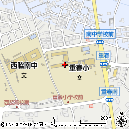 西脇市立重春小学校周辺の地図