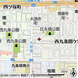 京都府京都市南区西九条比永城町22周辺の地図