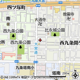 京都府京都市南区西九条比永城町19周辺の地図