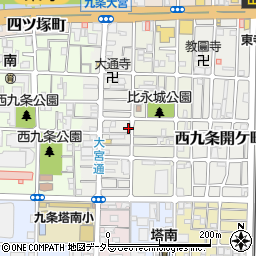 京都府京都市南区西九条比永城町24周辺の地図
