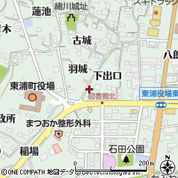 愛知県知多郡東浦町緒川下出口21周辺の地図