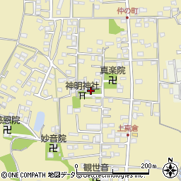 上真倉区集会所周辺の地図