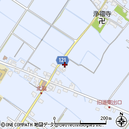 滋賀県甲賀市水口町北脇581-2周辺の地図