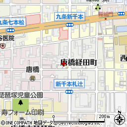 京都府京都市南区唐橋経田町6周辺の地図