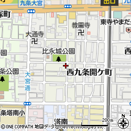 京都府京都市南区西九条東比永城町19周辺の地図