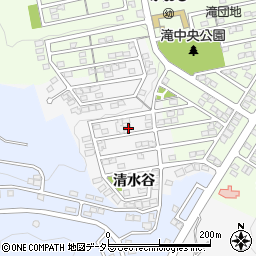 愛知県岡崎市真伝町清水谷周辺の地図