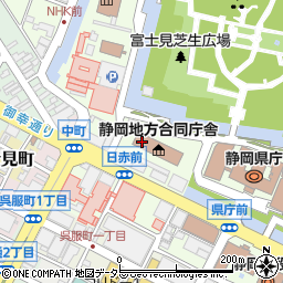 静岡地方検察庁周辺の地図