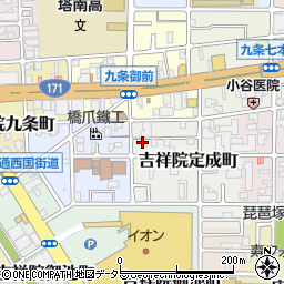 京都府京都市南区吉祥院定成町17周辺の地図