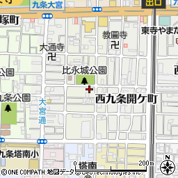 京都府京都市南区西九条東比永城町20周辺の地図