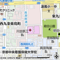 京都テルサ　テルサホール周辺の地図