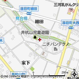 愛知県安城市井杭山町井杭山周辺の地図