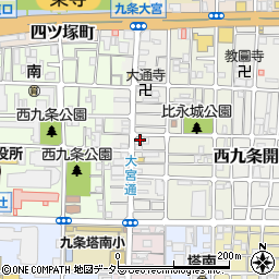 京都府京都市南区西九条比永城町25周辺の地図
