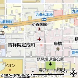京都府京都市南区吉祥院定成町26周辺の地図