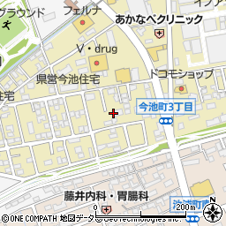 愛知県安城市今池町3丁目周辺の地図
