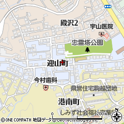 迎山町5-7 川島邸☆akippa駐車場周辺の地図