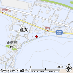 静岡県静岡市葵区産女周辺の地図