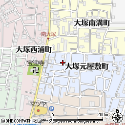 京都府京都市山科区大塚元屋敷町34-7周辺の地図
