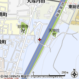 京都府京都市山科区大塚大岩5周辺の地図