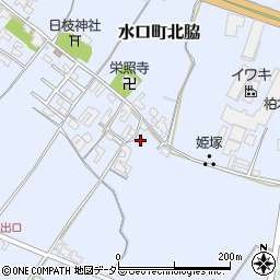 滋賀県甲賀市水口町北脇788周辺の地図