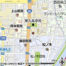 京都府京都市南区東九条宇賀辺町67周辺の地図
