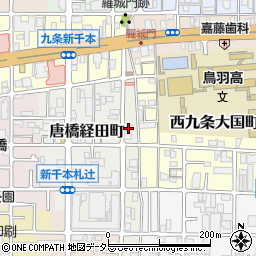 京都府京都市南区西九条唐戸町10周辺の地図