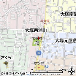 京都府京都市山科区大塚西浦町24周辺の地図