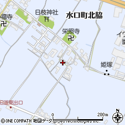 滋賀県甲賀市水口町北脇723周辺の地図