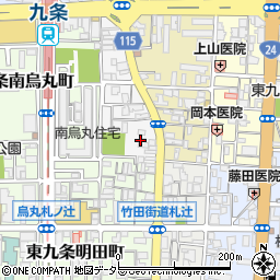京都府京都市南区東九条西御霊町7周辺の地図