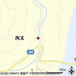 静岡県静岡市葵区西又2023周辺の地図
