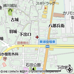 愛知県知多郡東浦町緒川下出口10周辺の地図