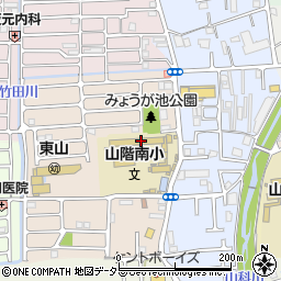 京都市立山階南小学校周辺の地図