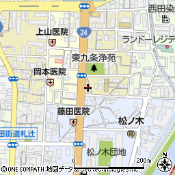 京都府京都市南区東九条宇賀辺町64周辺の地図