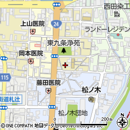京都府京都市南区東九条宇賀辺町69周辺の地図