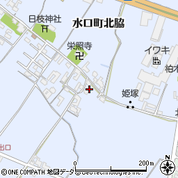 滋賀県甲賀市水口町北脇789周辺の地図