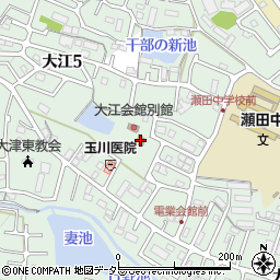 庄山自治会館周辺の地図