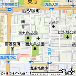 京都府京都市南区西九条南田町67周辺の地図