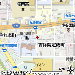 京都府京都市南区吉祥院定成町18-6周辺の地図