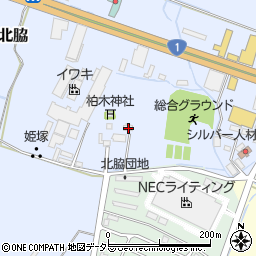 滋賀県甲賀市水口町北脇189周辺の地図