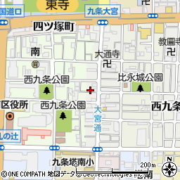 京都府京都市南区西九条比永城町108周辺の地図