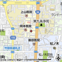 京都府京都市南区東九条東御霊町60周辺の地図