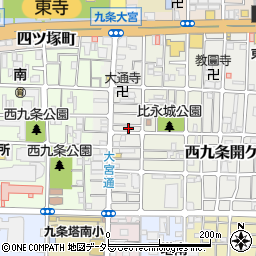 京都府京都市南区西九条比永城町26-1周辺の地図